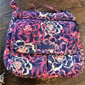 Vera Bradley Pink and Purple Floral Backpack